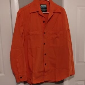 Big Bud Press NWOT Unisex Orange Twill Overshirt X X S